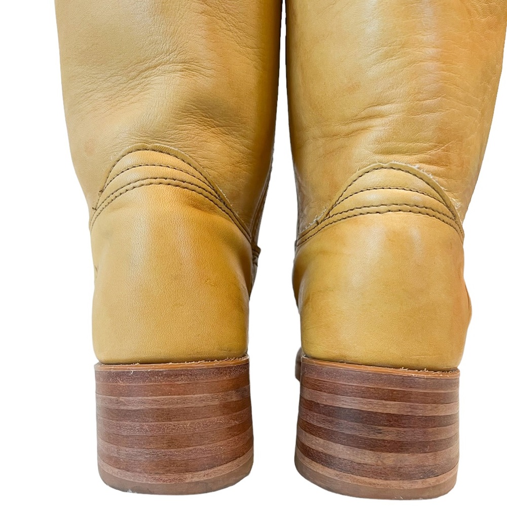 Frye Banana Yellow Leather Campus Boot - Picture 9 of 14